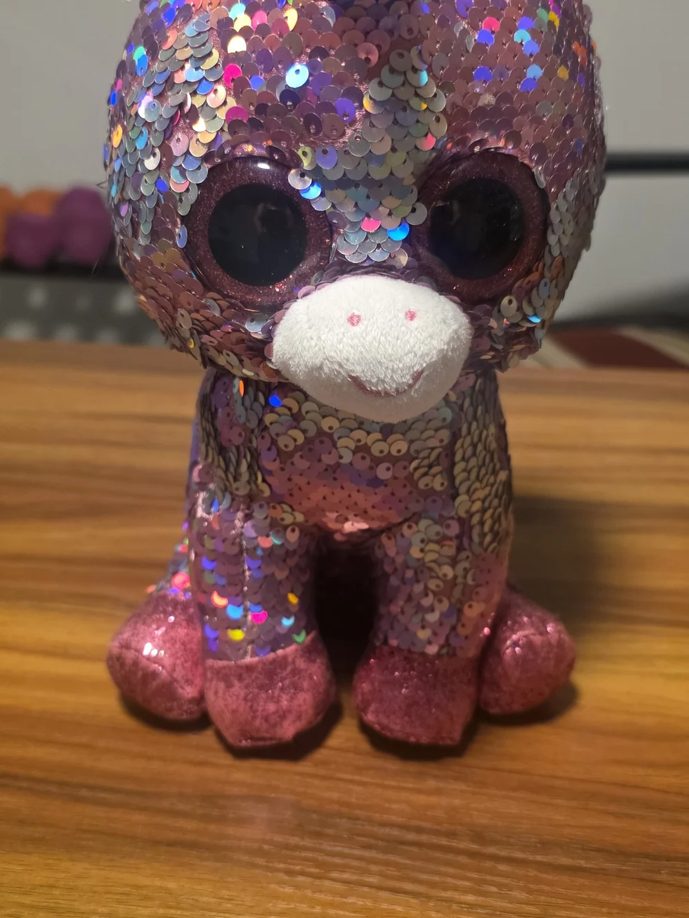 Ty Pink Sequin Small Plush Pet Toy